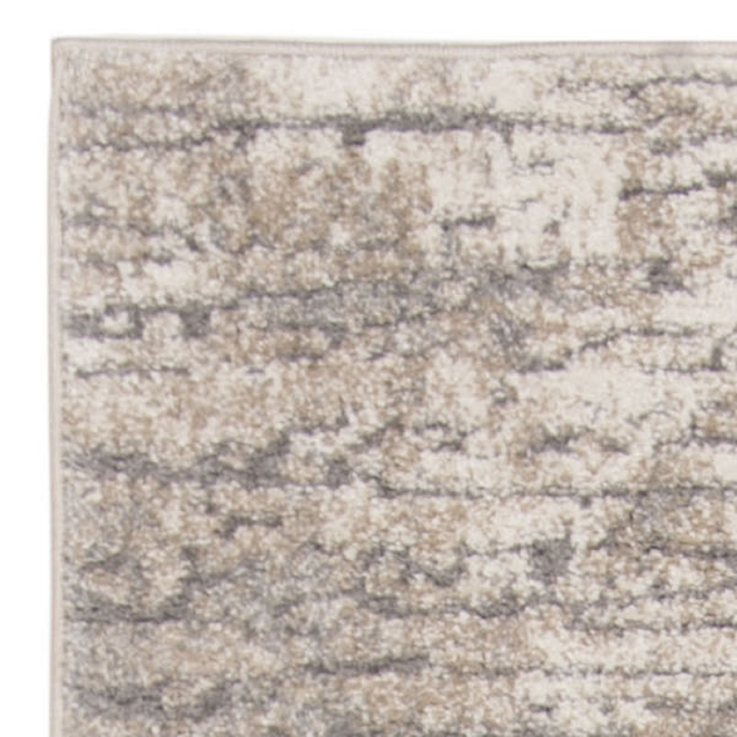 SAFAVIEH Spirit Annabelle Abstract Overdyed Runner Rug, Taupe/Ivory, 2' x 8'