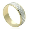 thumbnail image 2 of 14K Two Tone Gold 6mm  Light Wedding Band (Size 6 to 13), 10, 2 of 3