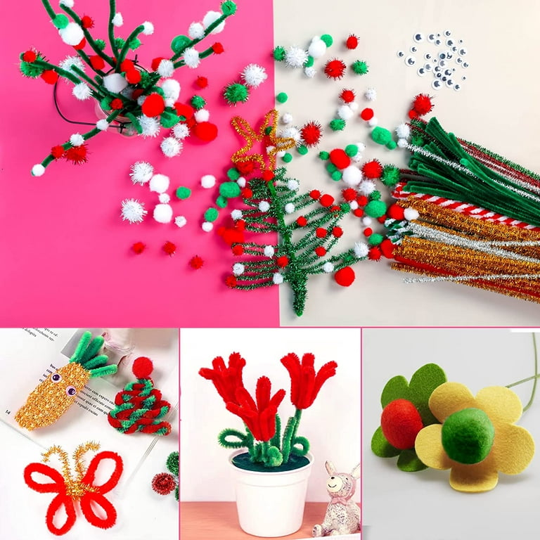 260 Pieces Christmas Pipe Cleaners Sets Including 200 Pieces - Temu