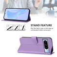 thumbnail image 5 of Wallet Case Compatible for Google Pixel 8 Pro, PU Leather Magnetic Closure Protective Flip Folio Case with 3 Card Holder and Wrist Strap Cover Women Men,Purple,For Google Pixel 8 Pro, 5 of 7