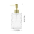 thumbnail image 4 of Dispensador de Jabón Reutilizable en Forma de Diamante 11.16oz Transparente Tono Dorado, 4 of 6