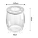 thumbnail image 2 of Fish Bowl Fish Tank Escritorio Versátil de moda con tapa superior hueca Acuario acuático DIY Micro paisaje para sala de estar Oficina Hotel Decoración forma de tambor Yinane Tanque de acuario de escritorio, 2 of 8