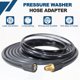 thumbnail image 4 of Conector de manguera de lavadora a presión Uxcell M18 macho a espiga hembra M14 4800PSI adaptador de manguera de lavadora a presión acoplador de extensión ajuste de conexión rápida, 4 of 7