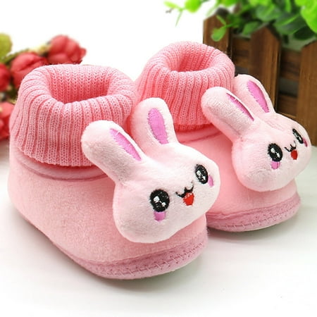 

Baby shoes Toddler Infant Newborn Baby Cartoon Rabbit Shoes Soft Sole Prewalker Warm Shoes CHMORA