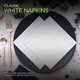 thumbnail image 4 of 12 Inch Disposable Napkins - 1 Ply White Dinner Napkins - Paper Napkins for Dinner, Parties, Crafts, Daily Use - 1000 Pack, 4 of 7