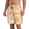 thumbnail image 2 of KLL Watercolor Sea Shells Men's Casual Summer Beach Shorts Hawaiian Shorts with Pockets-XX-Large, 2 of 5