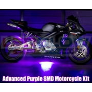 LEDGlow 8pc Advanced Purple SMD LED Mini Motorcycle Light Kit