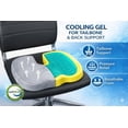 thumbnail image 5 of ® Gel Enhanced Seat Cushion for Long Sitting| Premium CertiPUR-US® Certified Memory Foam| Non-Flattening Office Chair Cushion for Tailbone Pain Relief, Sciatica & Back Support (Gray), 5 of 8