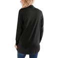thumbnail image 4 of IROINNID Women's Cardigan Open Front Jacket Solid Color Long Sleeve Casual Ladies Cardigan Coat Outerwear, Black, 4 of 8