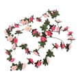 thumbnail image 2 of Faux Rattan Decorative Hanging Item, Spring Style Garland With Artificial Roses, for Home and Garden Use, Pink, 2 of 6