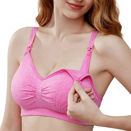 

Womens Bra Breastfeeding Without Steel Ring Up Button Is Soft For To Gather Spring Summer Underwear For Women