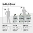 thumbnail image 3 of Ginza Travel 3 Piece Hardshell Luggage Set Hardside Lightweight Suitcase with Lock Spinner Wheels 20in24in28in.(Silver), 3 of 9