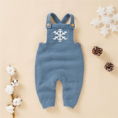 

Hunpta Newborn Infant Baby Knit Romper Cotton Sleeveless Boy Girl Snow Sweater Clothes Baby Jumpsuit 1 Piece Outfits