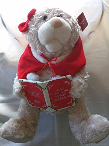 talking christmas teddy bear
