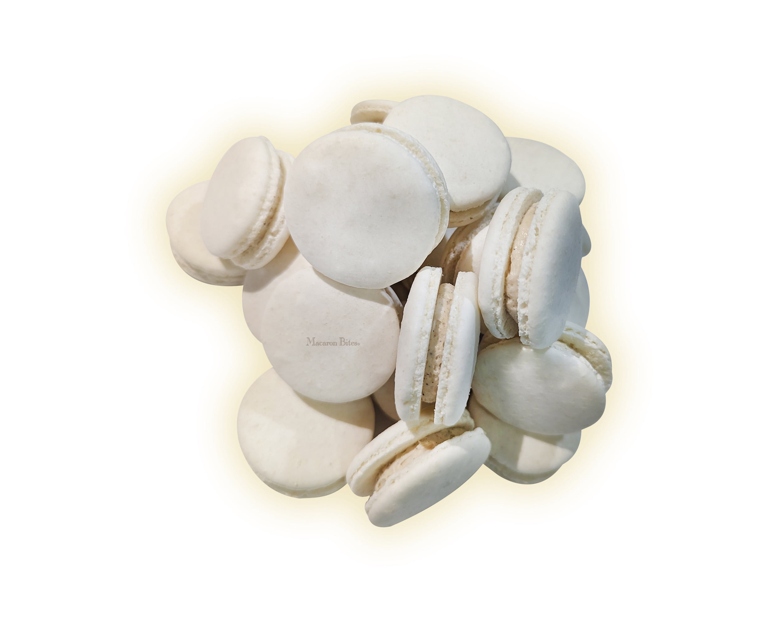 Macaron Bites Vanilla Macaron Cookies Gift Box - 12 Count
