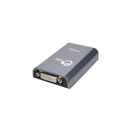 SIIG (JU-DV0112-S1) USB 2.0 to DVI/VGA Pro Multi-Monitor Converter for Windows and Mac up to (Best Monitor For Mac Pro)