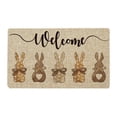 thumbnail image 1 of Welcome Mats Polyester Material Non Slide Absorbent Floor Mat for Front Door, Bedroom, Living Room, Easter Decor, 1 of 7