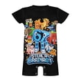 thumbnail image 5 of Unisex Short Sleeve Italian Animal Brainro Bodysuits Multi-size Outfit 3-24 Months Shower Gift, 5 of 8