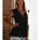 thumbnail image 4 of Camisa Babydoll para Mujer Higoodz Transpirable Peplum Top Cuello en V Sin Mangas, 4 of 6