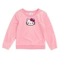 thumbnail image 3 of Hello Kitty Ribbed Velour Sweatshirt and Jogger Pants Outfit Set Toddler to Little Kid, 3 of 5