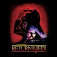 thumbnail image 2 of Men's Star Wars: A New Hope Return of the Jedi Darth Vader Battle Scene Portrait  Long Sleeve Shirt, 2 of 3
