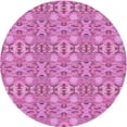 thumbnail image 1 of Ahgly Company Tapis Rond Lavable en Machine Intérieur Transitionnel Violet Violet, 5 Pieds Rond, 1 of 7