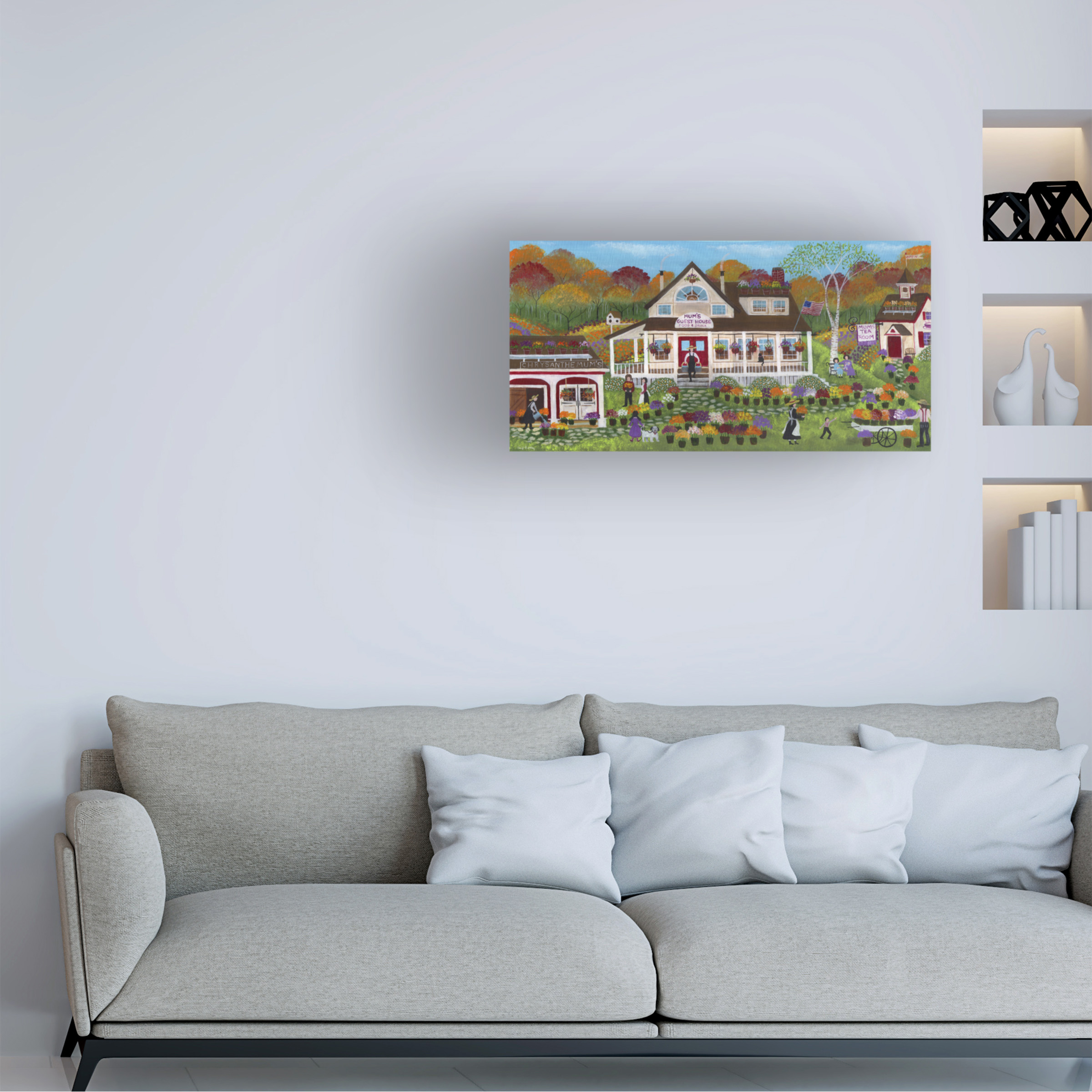 Trademark Fine Art 'Mum's Guest House' Canvas Art by Cheryl Bartley