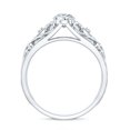 thumbnail image 2 of Certified Pear Lab Grown Diamond Filigree Engagement Ring, 0.6 Carat, EF-VS Quality, 18K White Gold, US 8.50, 2 of 8