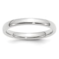 thumbnail image 4 of Platinum 3mm Comfort-Fit Wedding Band Ring Size 9.5, 4 of 6