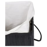 CintBllTer Square Laundry Hamper with Lid and Cloth Liner - Bamboo ...