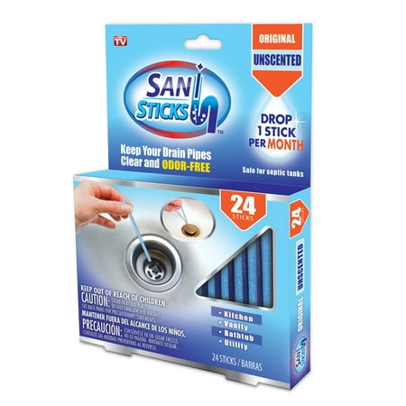 As Seen on TV Sani- Stick Drain Cleaner Sticks, (Best Enzyme Drain Cleaner)