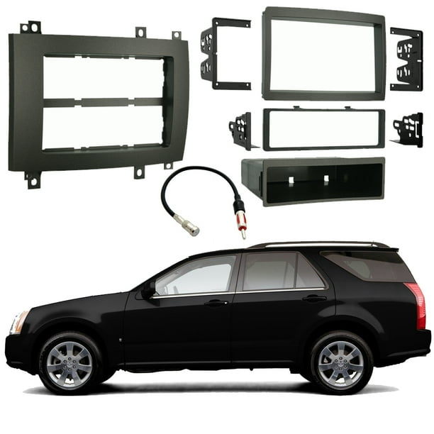Cadillac Srx 2004 2006 Single Or Double Din Stereo Radio Install Dash Kit Gray Walmart Com Walmart Com