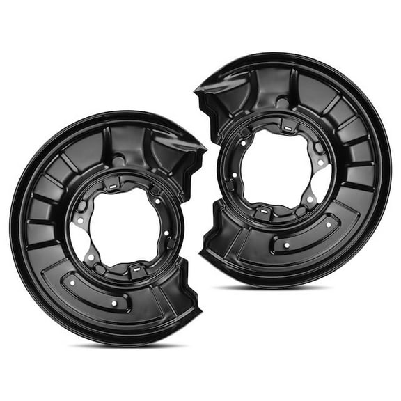 Rear Brake Dust Shield Set 2 - Compatible with 2008 - 2014 Mercedes-Benz C300 2009 2010 2011 2012 2013