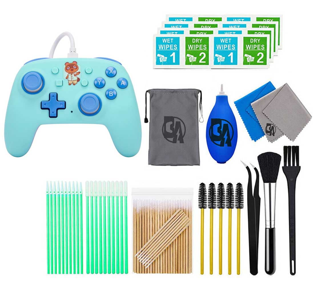 Latter udredning måtte PowerA - Nano Wired Controller for Nintendo Switch - Mario Medley With  Cleaning Manual Kit Bolt Axtion Bundle Used - Walmart.com