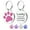 Pink, variant on Personalized Dog Tags and Cat Tags, Glitter Paw Print Pet ID Tags, Laser Engraved with Your Text, Multiple Colors & Sizes