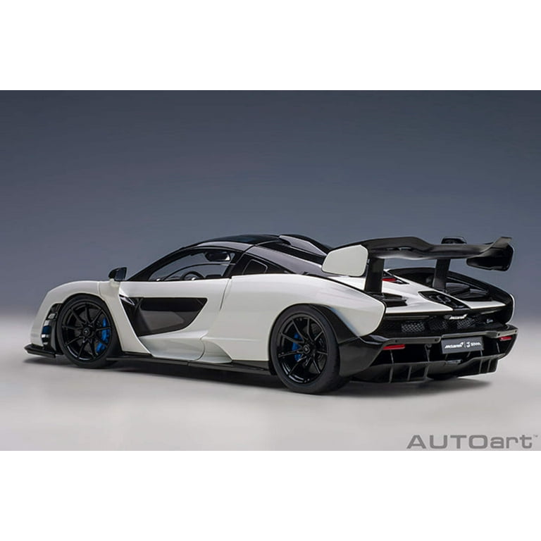 Mclaren Senna Vision Pure White and Black 1/18 Model Car by