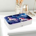 thumbnail image 6 of Unicorn Earring and Bracelet Holder Organizer Box with Removable Compartment and Portable PU Leather, 6 of 6