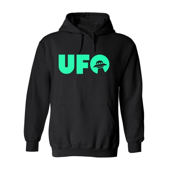 Ufo Alien Ship Hoodie Men -Image by Shutterstock, Male Small