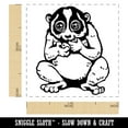 thumbnail image 2 of Slow Loris Eating Grapes Self-Inking Rubber Stamp Ink Stamper - Black Ink - Small 1 Inch, 2 of 7