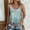 Light Blue#2, variant on GaThRRgYP Women's Sleeveless Round Neck Off-Shoulder Blouse,Womens Summer Tank Tops,2025 Women's Spring and Summer New Tank Eyelet Embroidery Neck Fashion Print Fashion Top Blouse Light Blue S