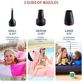 thumbnail image 4 of Electric Air Pump, Portable Air Mattress Pump for Inflatable Pool Floats, Inflator/Deflator Pumps Perfect for Outdoor Camping, Inflatable Cushions, 4 of 5