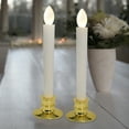thumbnail image 3 of Miangastore Flickering Tea Lights LED Candle Light Plastic 6pcs 8.3x2.4x2.4in, 3 of 8