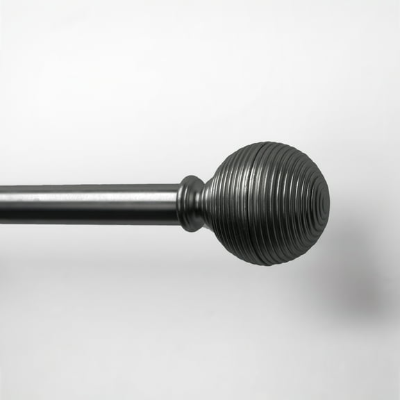 Lumi 3/4" Lined Ball, Single Curtain Rod