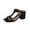 Black, variant on YYUIJK Women Sandals Ladies Mid Low Block Heel Open Toe Ankle Strap Strappy Party Sandals Black 5.5