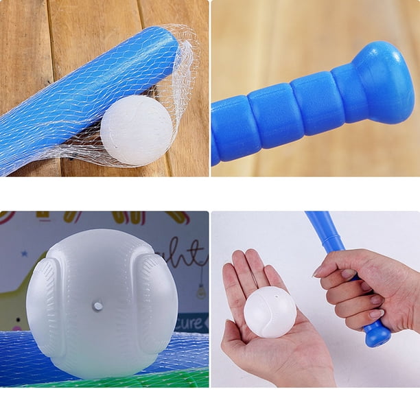 Toddmomy Set Baseball Enfant – 2 Battes Et 2 Balles En Plastique – Jouet D’Extérieur Pour Motricité Et Coordination