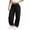 Black, variant on Pants for Women Drawstring Casual Loose Ruched Pants High Elastic Waisted Trousers with Pockets,S,Black