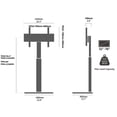 thumbnail image 6 of FITUEYES Modern Swivel Floor TV Stand Base for 70-Inch TVs, Black, 6 of 8