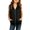 Black, variant on Girls Sleeveless Hooded Zip Up Vest, Casual Layer Jacket for School Fall Winter Daily Teen Kids Outerwear(Black/4-5 Years)