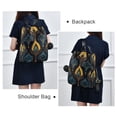 thumbnail image 4 of FORMRS Women's Travel Backpack Purse Anti-Theft Hidden Pockets Casual Shoulder Bag, Navy Blue Art Pattern, 4 of 7