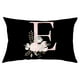 thumbnail image 1 of Xihbxyly Funda de Almohada Floral, Elegante Diseño Del Alfabeto Inglés, Suave Poliéster Color Melocotón, Ideal para Sofá Cama, Sillón, Aspecto Acogedor y Moderno, Tamaño 50 X 30 Cm, Ideal Como Regalo, 1 of 2